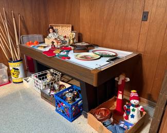 Christmas Decor, Brunswick Air Hockey Table