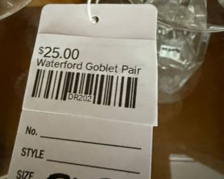 Waterford Goblet Pair
