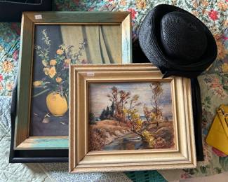 Framed Art, Vintage Women's Hat