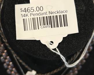 14k Pendant Necklace