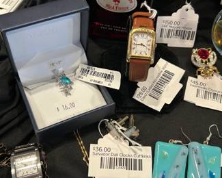 SalvadorDali Clocks Cufflinks, Coach Ladies Horseshoe Watch,