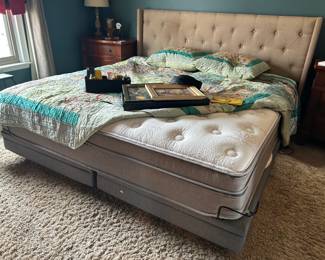 Reverie King Size Adjustable Power Base, Aloe Vera King Size Mattress, Tufted King Size Headboard