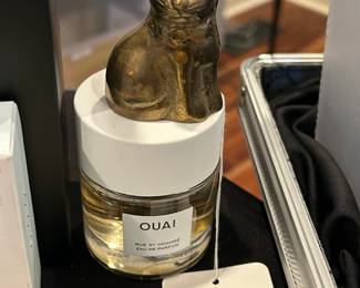 Vtg Small Brass Cat Figurine