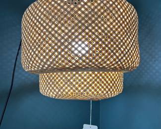 Bamboo Woven Pendant Light