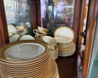 Dishes trimmed in gold