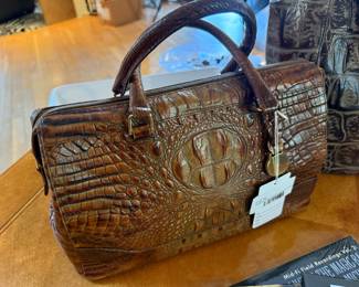 Brahim Stacy Croc-Embossed Purse