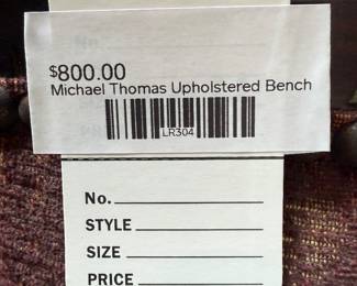 Michael Thomas Upholstered Bench