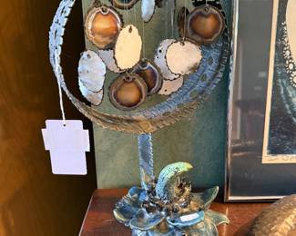 Brutalist Scrap Metal Windchime 