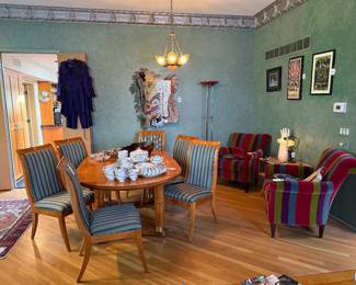 Crate & Barrel Striped Armchairs