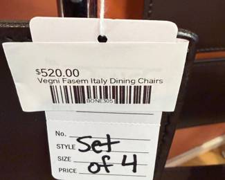 Vegni Fasem Italy Dining Chairs