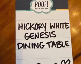 Hickory White Genesis Dining Table 