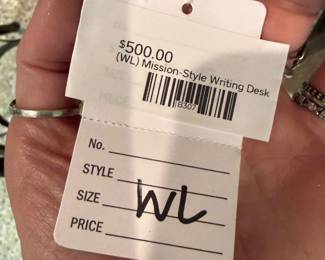 (WL) Mission-Style Writing Desk