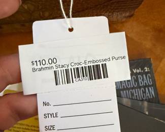 Brahim Stacy Croc-Embossed Purse