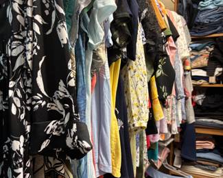Huge closet full of ladies plus size clothes - 1X, 2X most are $2 or $3 per piece.    