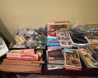Train enthusiasts!  Magazines, train cars, accessories