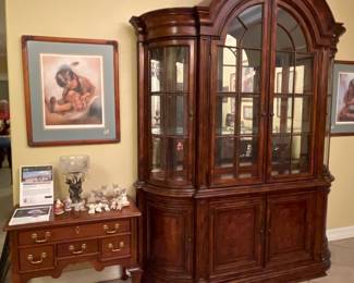 China hutch, side table