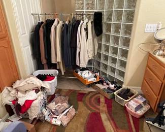 Clothing, toiletries