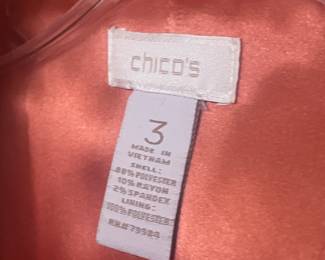 LOTS OF SIZE 2-3 LARGE -XTRA LG CHICOS  LADIES CLOTHING 