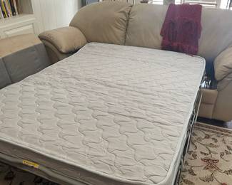 LEATHER SLEEPER SOFA  