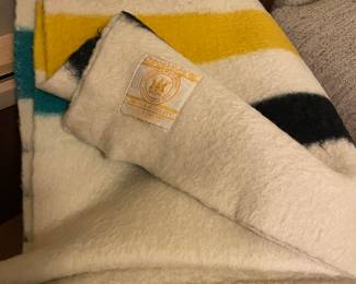 original hudson bay wool blanket -  the best - lucky for you all i  own 2 of these and ran out of kids to  buy them for !!   