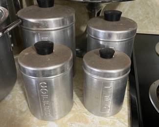 Amazing complete vintage canister set