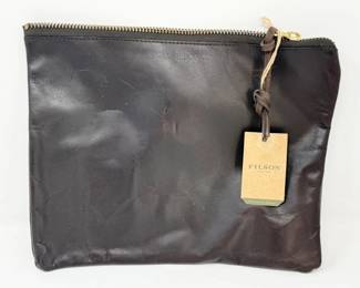 22 FilsonClutchLargeLeatherPouchwTagStillAttached