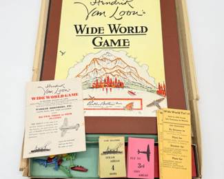 152 VintageHendrikVanLoonsWideWorldGamebyParkerBrothers