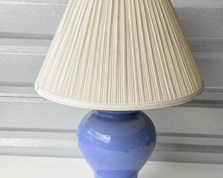 41 CeramicTableLampwPleatedFabricShade