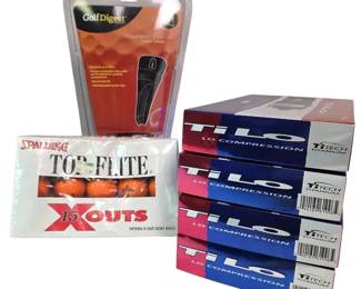 New Tilo Top Flite Golf Balls  New Head Cover