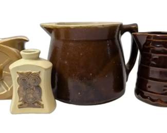 Brown Ceramic Pitchers More