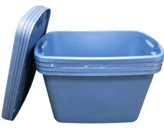 4 Sterilite 18 Gallon Totes With Lids