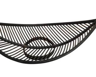 Leaf Shaped Rattan Centerpiece Bowl