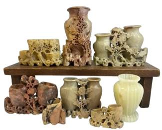 Carved Soapstone Vases More