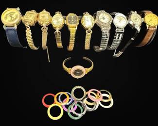 Vintage Ladies Watches Edox, Waltham, Bonjour