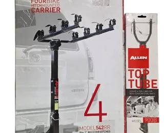 Allen Sports Deluxe 4 Bike Hitchmounted Carrier Model 542 RR Top Tube Model 900B