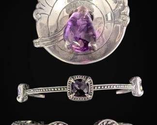 925 Sterling Silver Bracelets, Including Scott Kay 75.12g Total