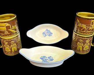 Pfaltzgraff Avocado Green Mugs More