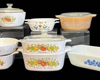 Corning Ware Spice Of Life, Pyrex Woodland, And More Baking Dishes
