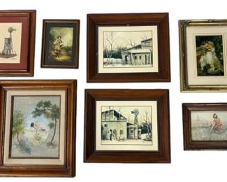 Various Sized Framed Artwork