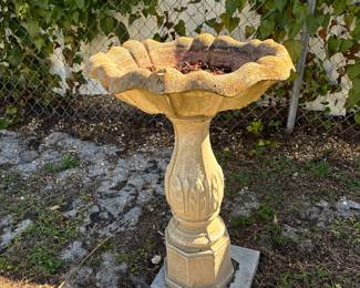 Stone Bird Bath
