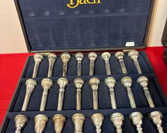 Variety of Trumpet mouthpieces 