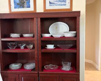 Beautiful Fostoria and collectible glass. 