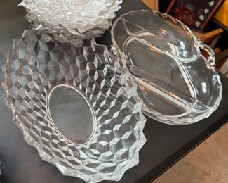 American Fostoria collection. Many beautiful collectors pieces!! 