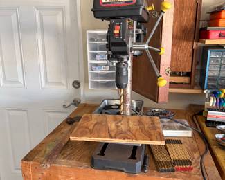 Drill press and all the drills to go with!!