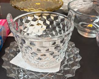 Fostoria ice bucket with base.  Rare find!! Priced below sold for on eBay. 