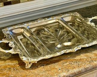 Silver plate serving collection