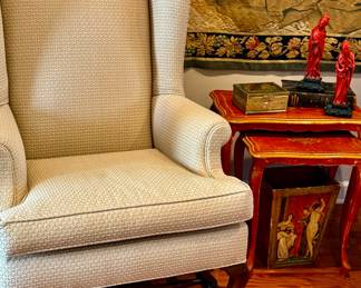 Recently upholstered wingback chairs