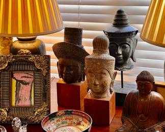 Collection of Buddha heads from Taiwan travels