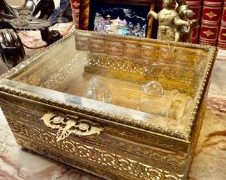 MCM Hollywood Regency jewelry casket