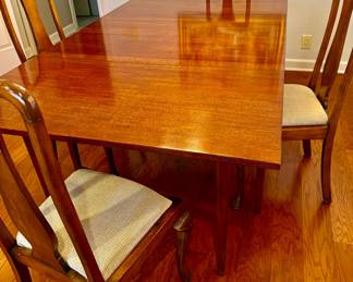 The chairs are slim and gorgeous